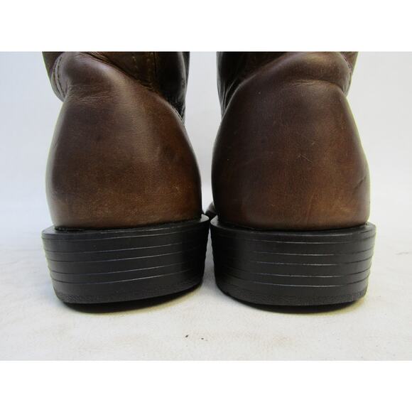 Ariat Womens Size 9.5 B Brown Leather Cowboy Western Boots - Picture 8 of 11